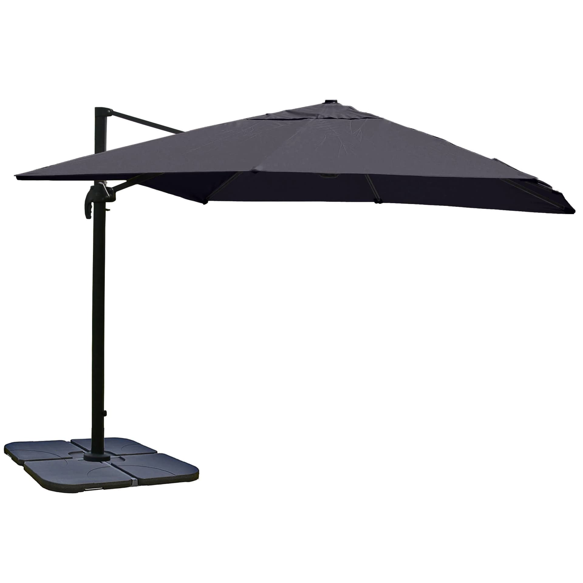 Gastronomie-Ampelschirm MCW-A96 Sonnenschirm 3x4m Anthrazit - Bild 2
