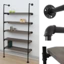 MCW Standregal MCW-C45 Wohnregal Bücherregal Industriedesign Grau-Braun Bild 1