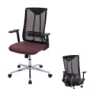 Bürostuhl MCW-J53 Ergonomisch Kunstleder Bordeaux-Rot Bild 1