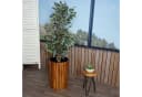 MCW Pflanzkasten MCW-L24 Rund 50x34cm Akazienholz Braun Outdoor Bild 5