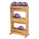 MCW Pflanzkastenregal 3 Reihen Braun Akazie Holz Outdoor Bild 1