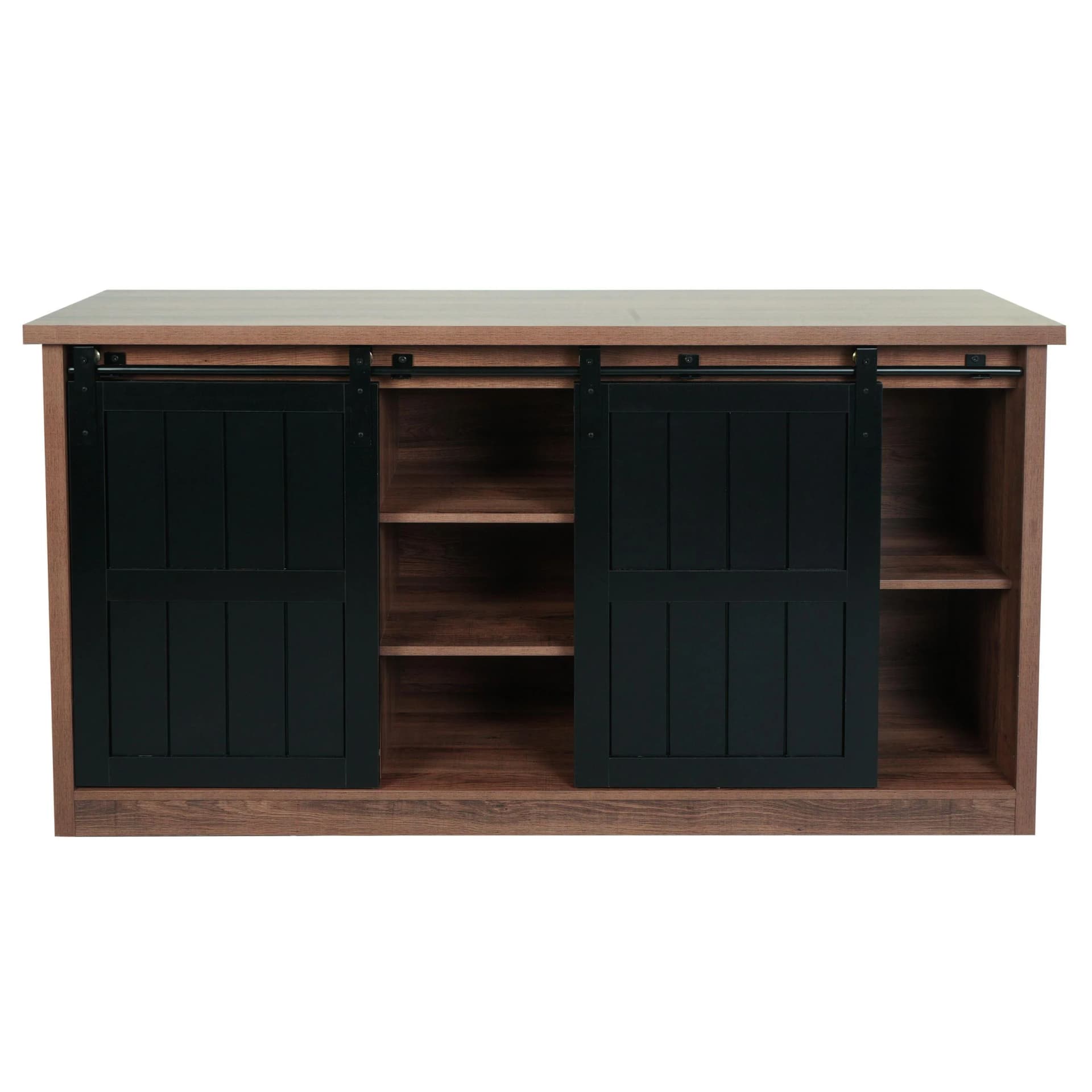 MCW Sideboard MCW-K75 Industrial Schiebetür 7 Fächer Braun - Bild 2