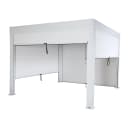 MCW Pergola 3x3m mit Seitenwand weiß Lamellen-Pavillon Bild 2