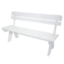 MCW Gartenbank MCW-L66 Weiß Massivholz 148cm Gastronomie-Qualität Bild 1