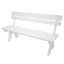 MCW Gartenbank MCW-L66 Weiß Massivholz 148cm Gastronomie-Qualität Bild 2
