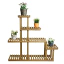 MCW Pflanzregal Blumentreppe 5 Ablagen Braun Outdoor Bild 1