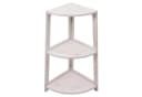 MCW Eckregal MCW-K44 3 Ablagen Shabby Weiß MDF Paulownia Bild 2