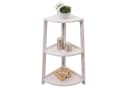 MCW Eckregal MCW-K44 3 Ablagen Shabby Weiß MDF Paulownia Bild 3