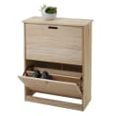 MCW Schuhkipper K45 2 Klappen Paulownia Holz Naturbraun Bild 1