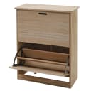 MCW Schuhkipper K45 2 Klappen Paulownia Holz Naturbraun Bild 2
