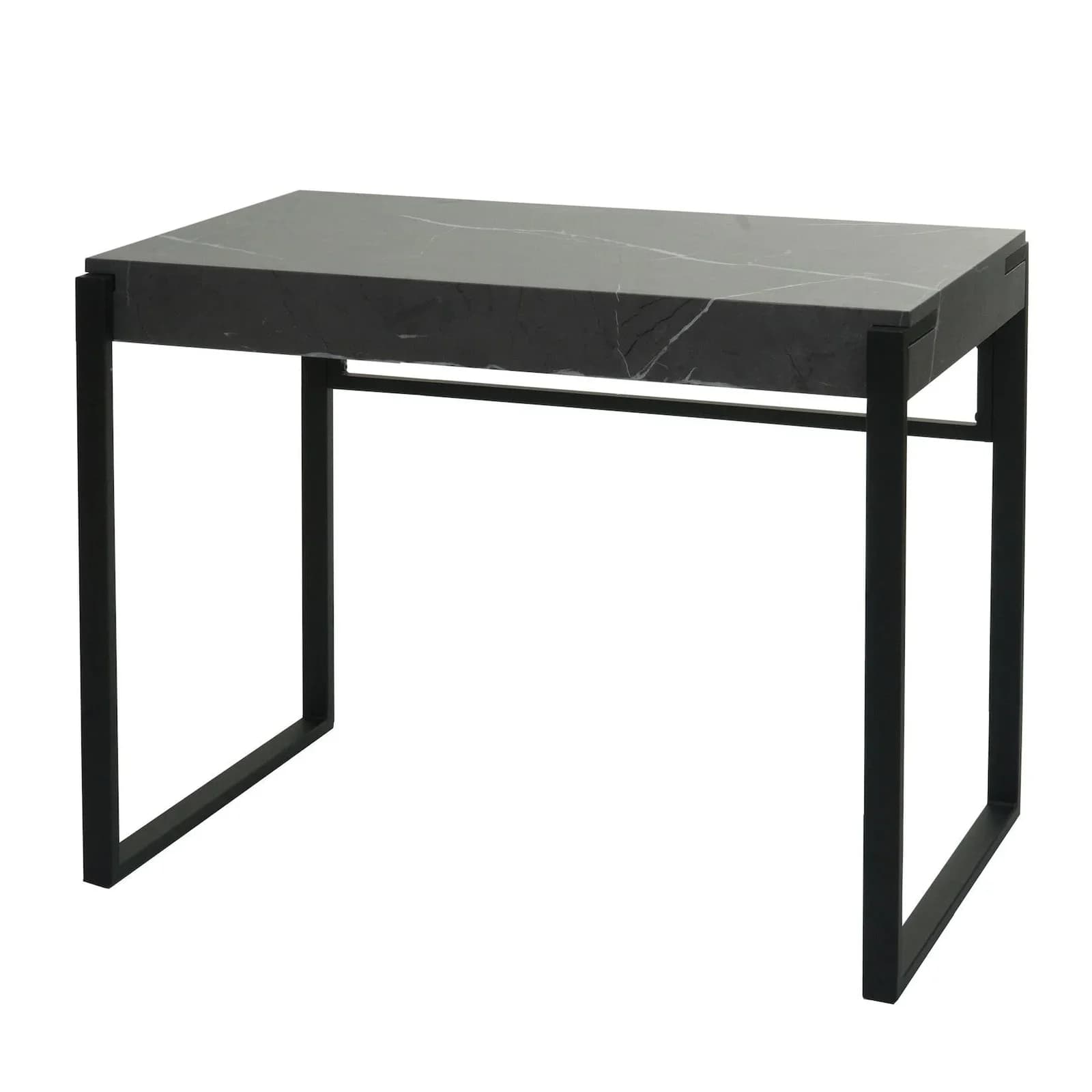 MCW Konsolentisch Marmor-Optik Grau Metall