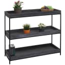 MCW-K71 Standregal Dunkelgrau 3 Ablagen Holz Metall Bild 1