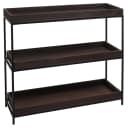 MCW Regal MCW-K71 Standregal Dunkelbraun Holz Metall 3 Ablagen Bild 2