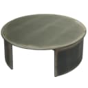 MCW Couchtisch L74 Industrial Rund Ø80cm Metall-Optik Silber Bild 2