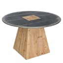 MCW Esstisch MCW-L76 Rund Industrial Massivholz Natur Metall-Optik Bild 2