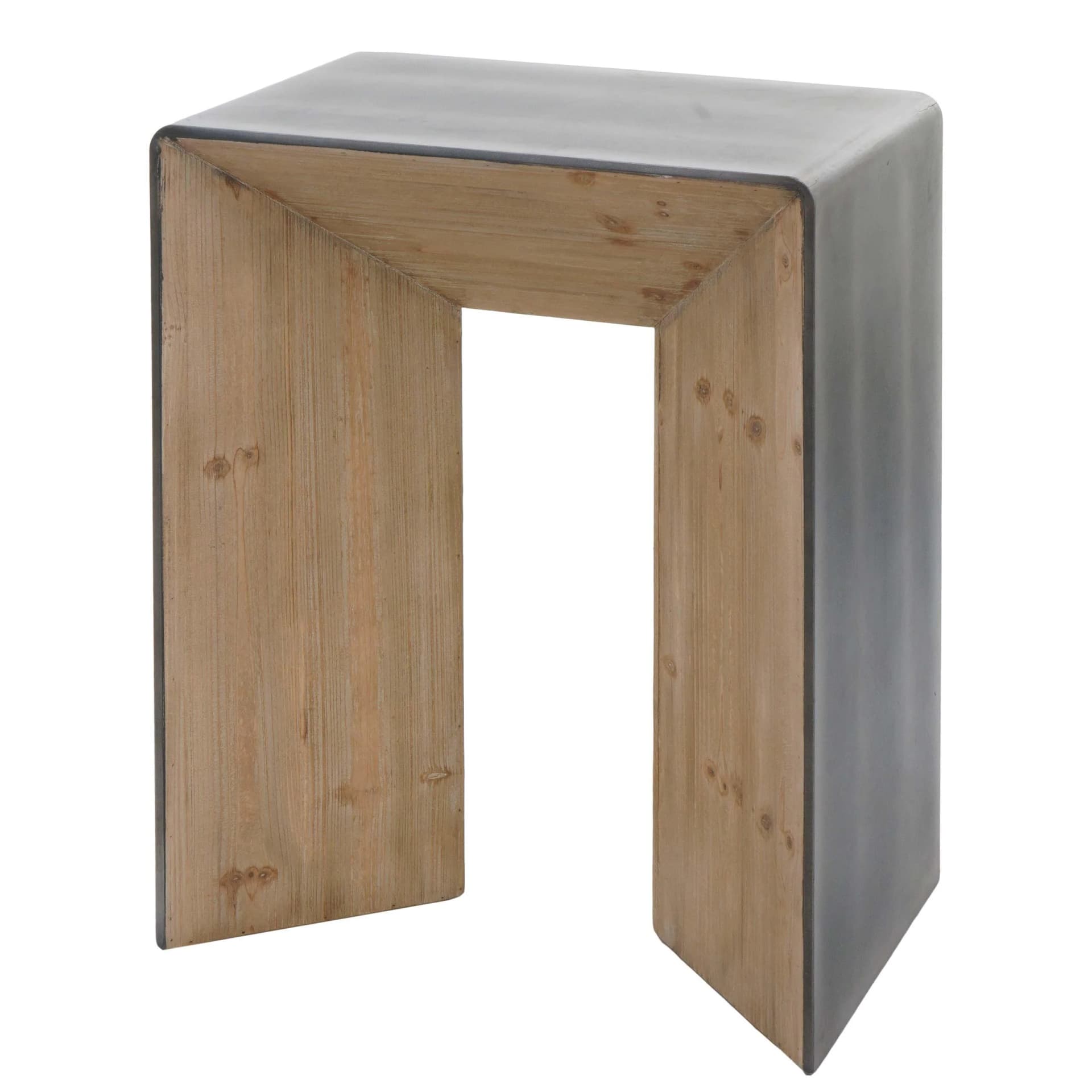 MCW Konsolentisch Industrial Massivholz Natur Metall-Optik - Bild 2
