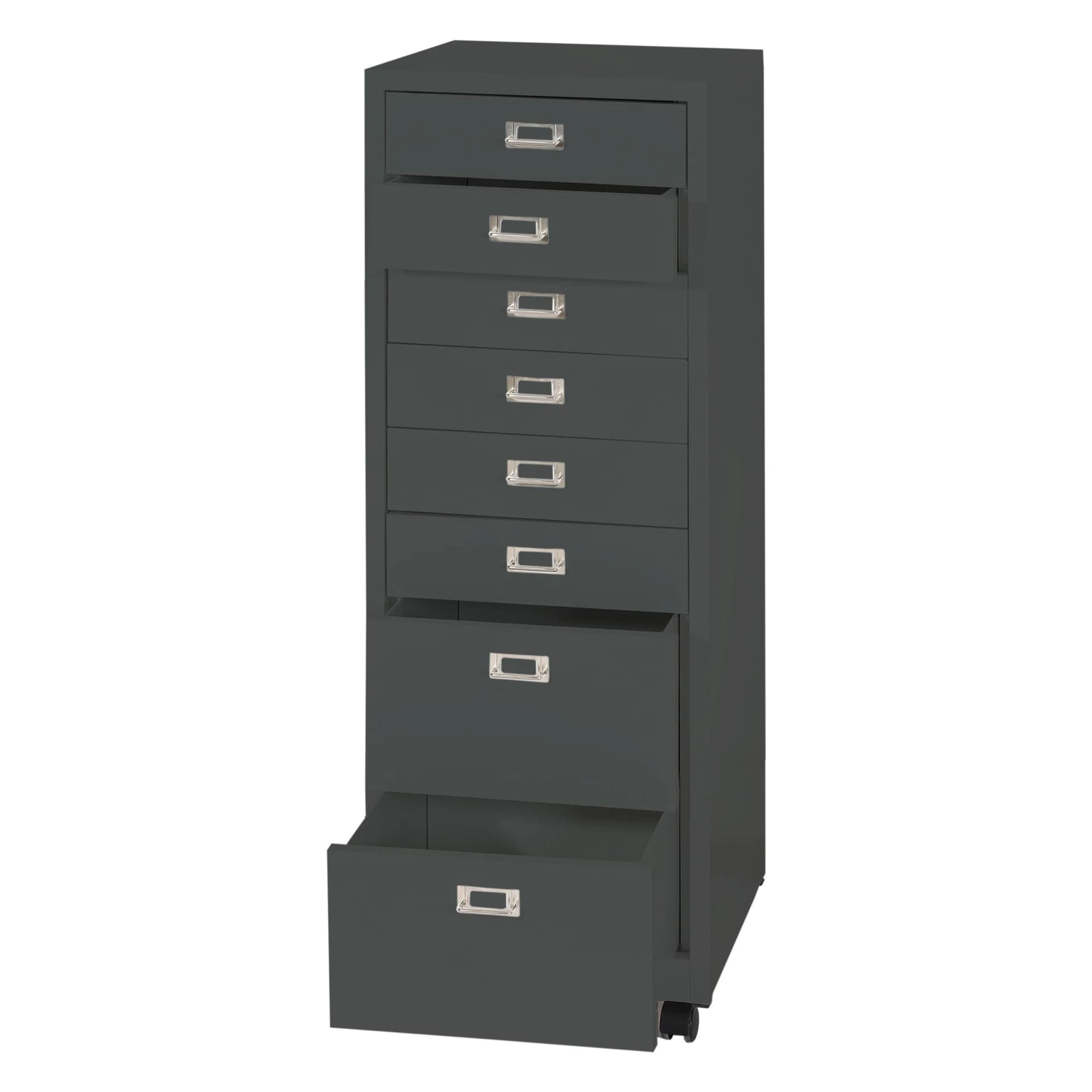 MCW Rollcontainer Schubladenschrank 8 Schubladen Dunkelgrau Metall - Bild 2
