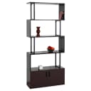 MCW Bücherregal MCW-A27 Dunkelbraun mit Staufach Bild 1