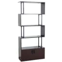 MCW Bücherregal MCW-A27 Dunkelbraun mit Staufach Bild 2