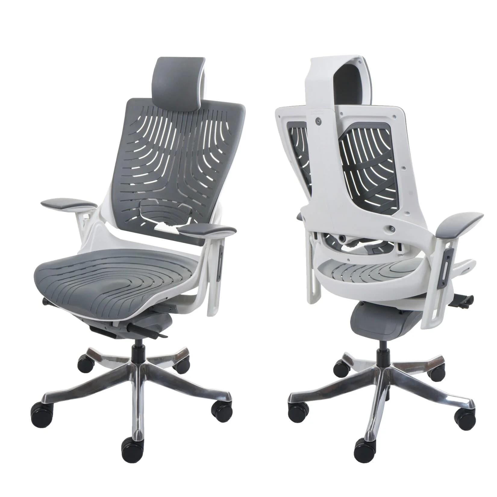 MERRYFAIR Adelaide 2b Bürostuhl Grau Ergonomisch Hartschale