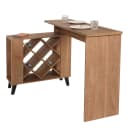 MCW Bartisch M45 Brauner Stehtisch mit Weinregal Bild 1