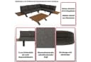 MCW Aluminium Garten-Garnitur MCW-M62, 6-tlg. Sitzgruppe mit Holzoptik Bild 5