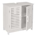 MCW Waschbeckenunterschrank Weiß Bambus MDF 60x60x30cm Bild 1