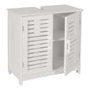 MCW Waschbeckenunterschrank Weiß Bambus MDF 60x60x30cm Bild 2