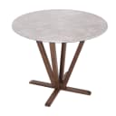MCW Bistrotisch MCW-M56 Massiv-Holz HPL Laminat Beton-Optik Braun Bild 2