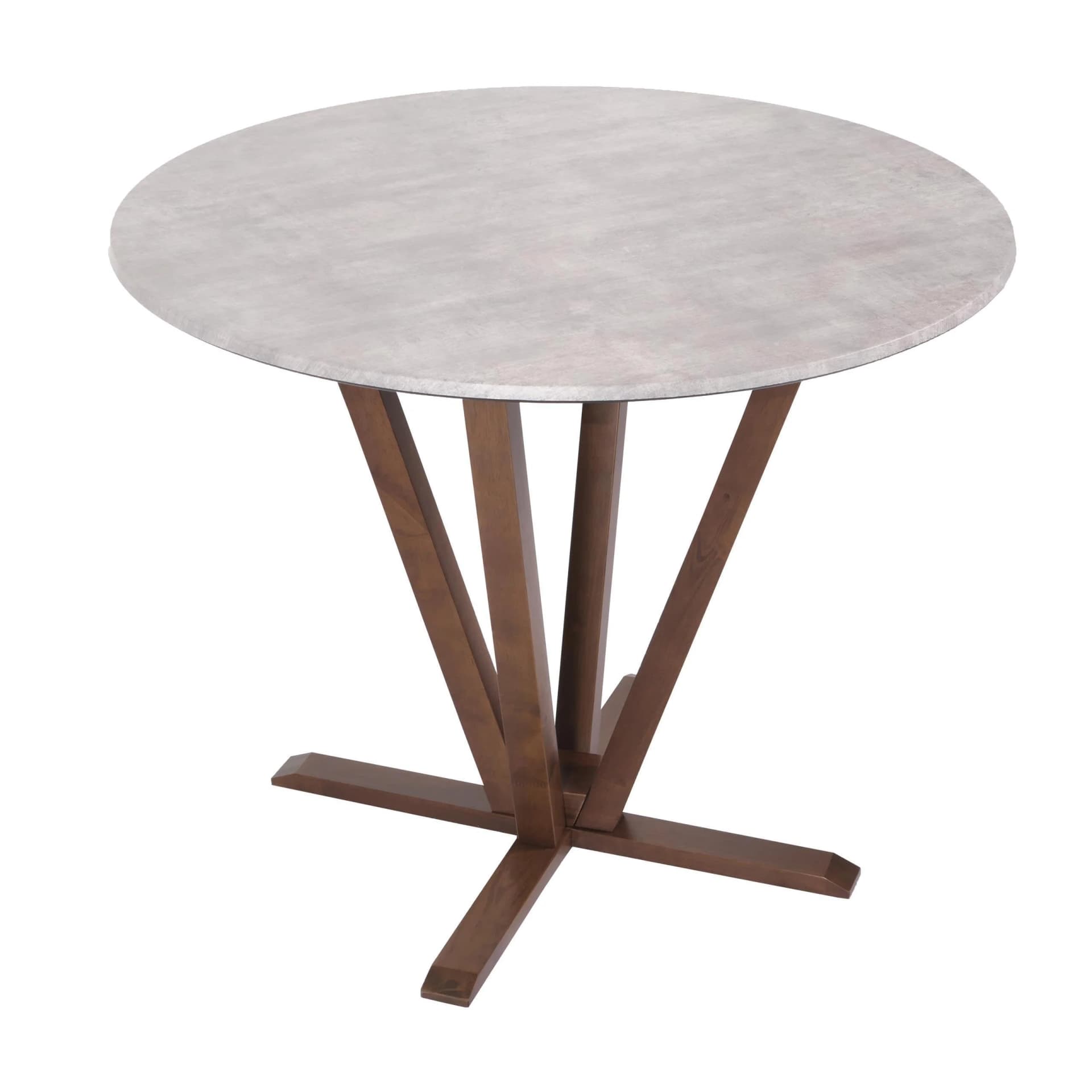 MCW Bistrotisch MCW-M56 Massiv-Holz HPL Laminat Beton-Optik Braun - Bild 2