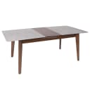 MCW Esszimmertisch MCW-M57 Ausziehbar Beton-Optik Braune Beine Bild 2