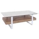 MCW Couchtisch MCW-L88 Sinterstein Marmor-Optik Weiß Holz Bild 2