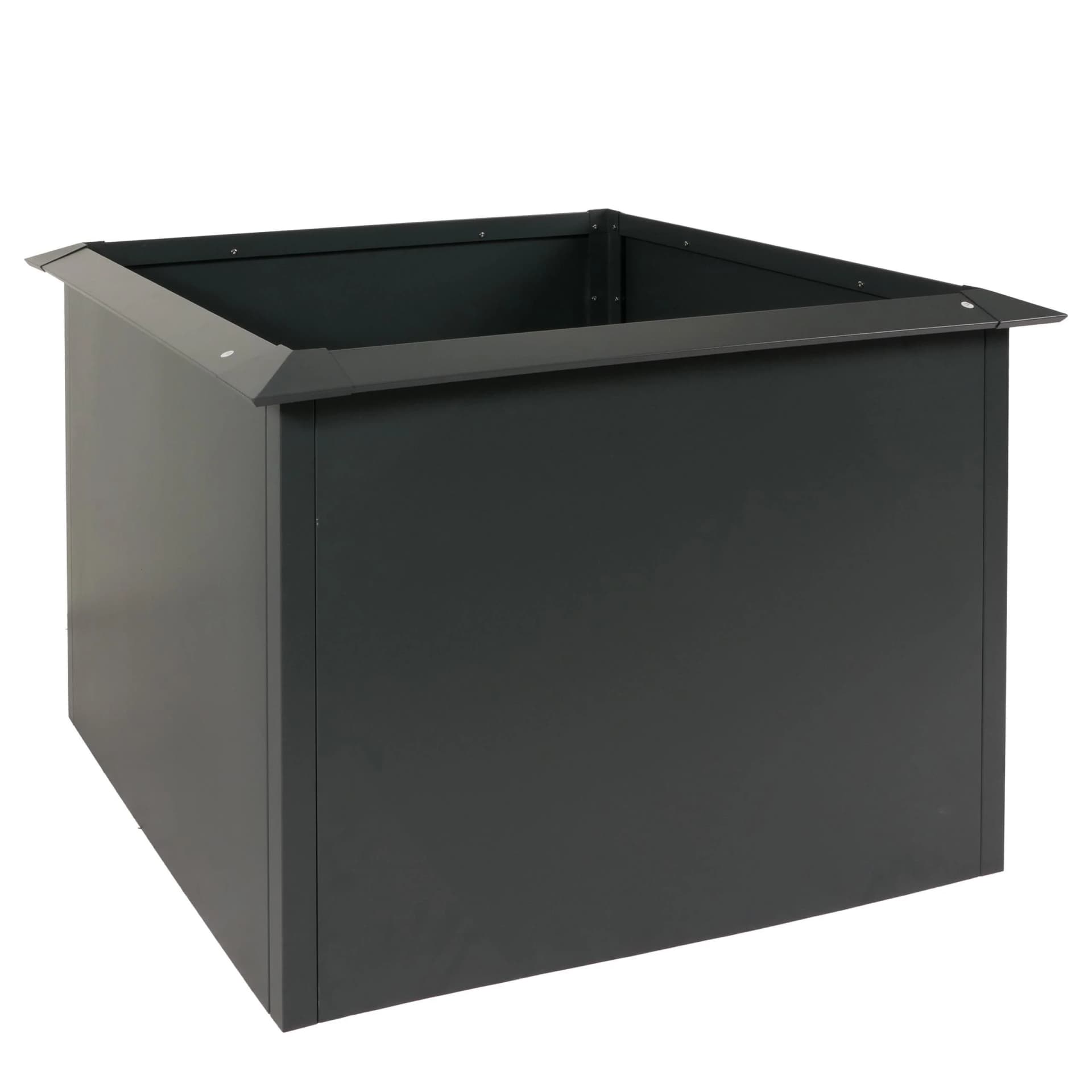 Hochbeet MCW-N24 Metallhochbeet Gemüsebeet Blumenkasten Pflanzkübel Schneckenkante 78x110x110cm Eisen 44kg Anthrazit - Bild 2