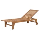 MCW Sonnenliege MCW-N48 Massivholz Akazie Poly Rattan Gartenliege Bild 2