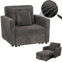 MCW Schlafsessel MCW-L90 Cord Dunkelgrau mit Schlaffunktion Bild 1
