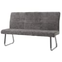 MCW Sitzbank 160cm Dunkelgrau Edelstahl Chenille 3-Sitzer Bild 2