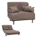 Schlafsessel MCW-K29 Bouclé Stoff Hellbraun Bild 1