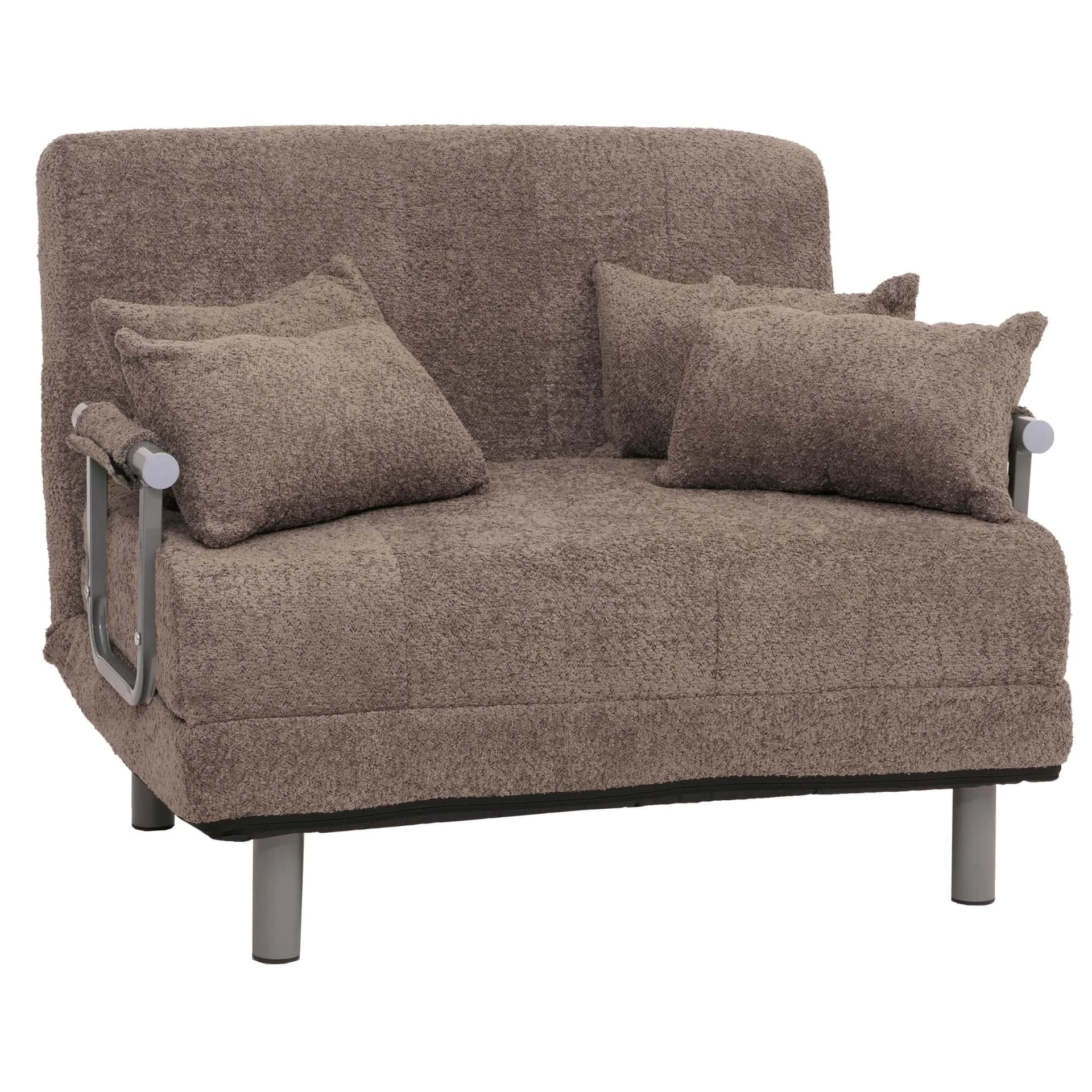 Schlafsessel MCW-K29 Bouclé Stoff Hellbraun - Bild 2