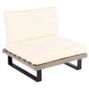 Lounge-Sessel MCW-H54 Garten-Sessel Akazie Aluminium Grau Cremeweiß Bild 2
