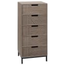 MCW Kommode MCW-N90 Grau-Braun 5 Schubladen 3D-Design Bild 2