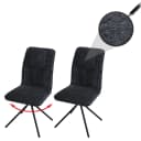 MCW 2er-Set Esszimmerstuhl MCW-N99 Grau Chenille Auto-Return Bild 1
