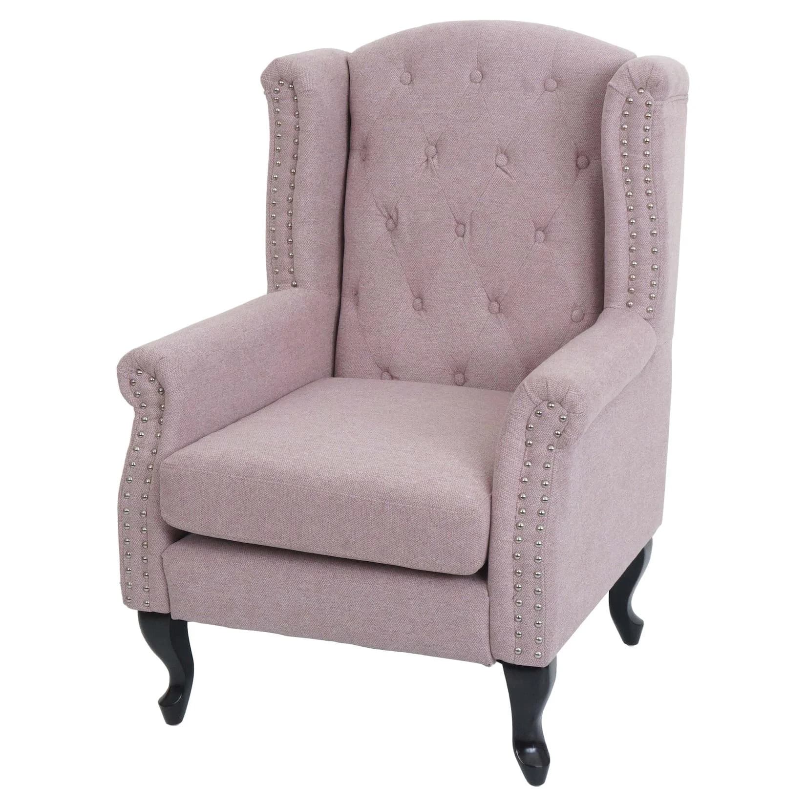 MCW Sessel Chesterfield Oxford Relaxsessel Ohrensessel Hellrosa Wasserabweisend