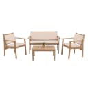 Garten-Garnitur MCW-O19 Lounge-Set Akazie Holz Beige Bild 1