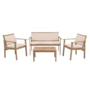 Garten-Garnitur MCW-O19 Lounge-Set Akazie Holz Beige Bild 2