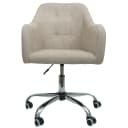 MCW Bürostuhl MCW-L92 Drehstuhl mit Armlehne Stoff Creme Bild 1