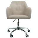 MCW Bürostuhl MCW-L92 Drehstuhl mit Armlehne Stoff Creme Bild 2