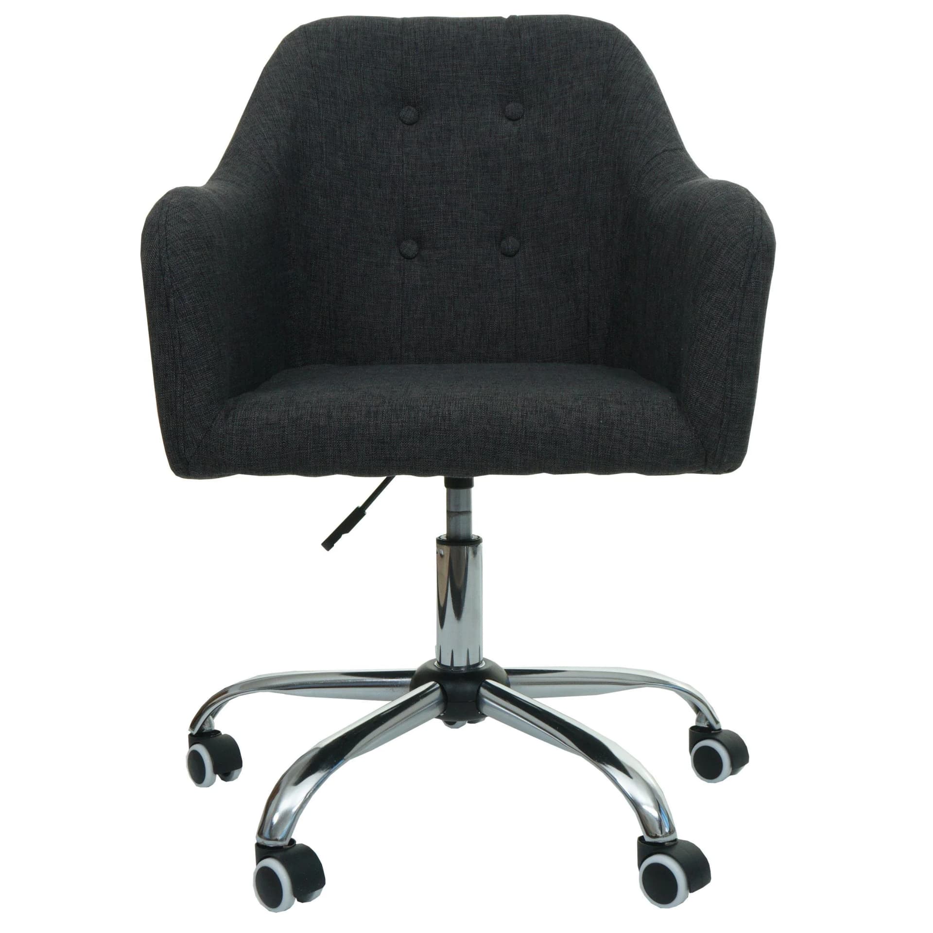 MCW Bürostuhl MCW-L92 mit Armlehne - Stoff dunkelgrau - Bild 2