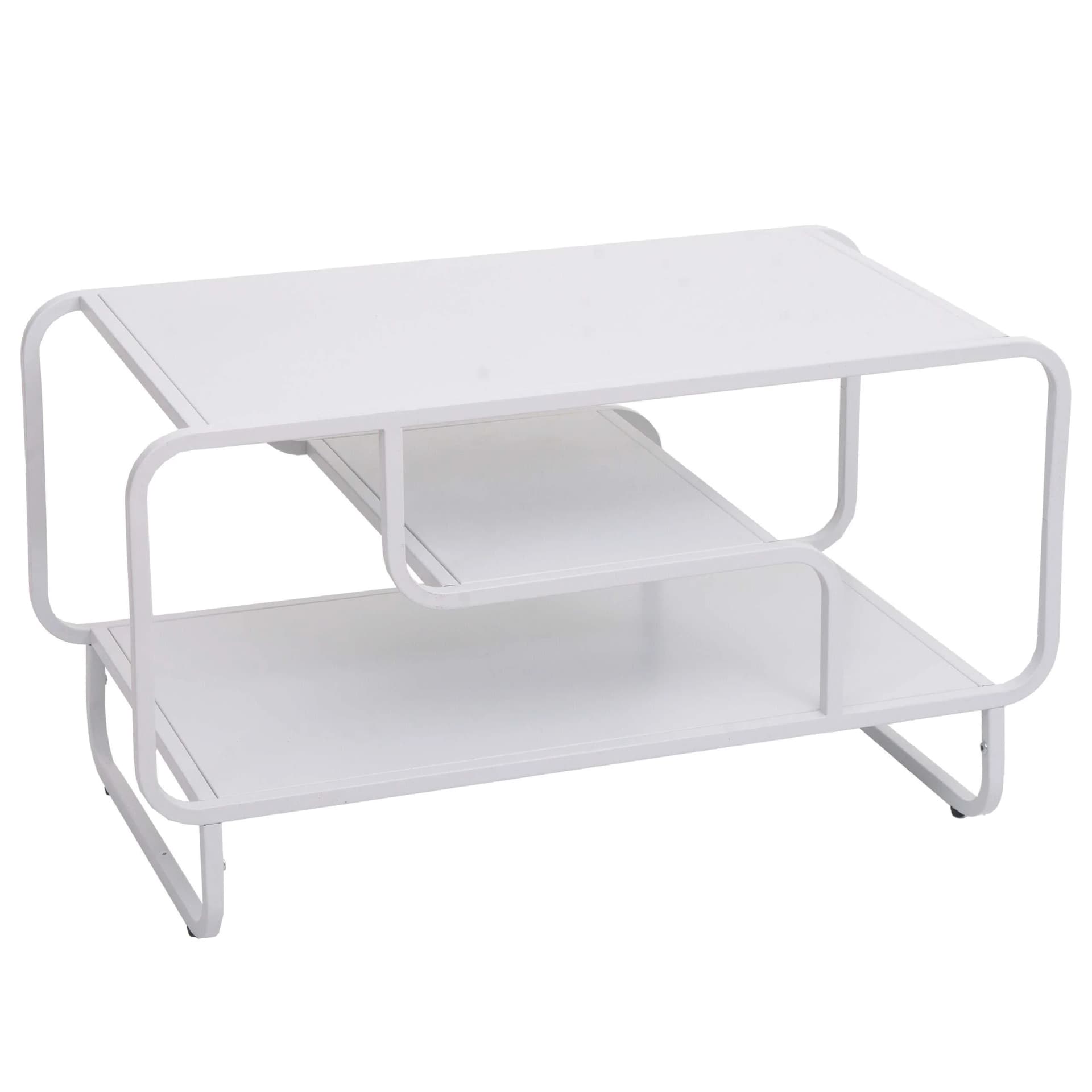 Couchtisch MCW-O49 Industrial Weiß Metall - Bild 2