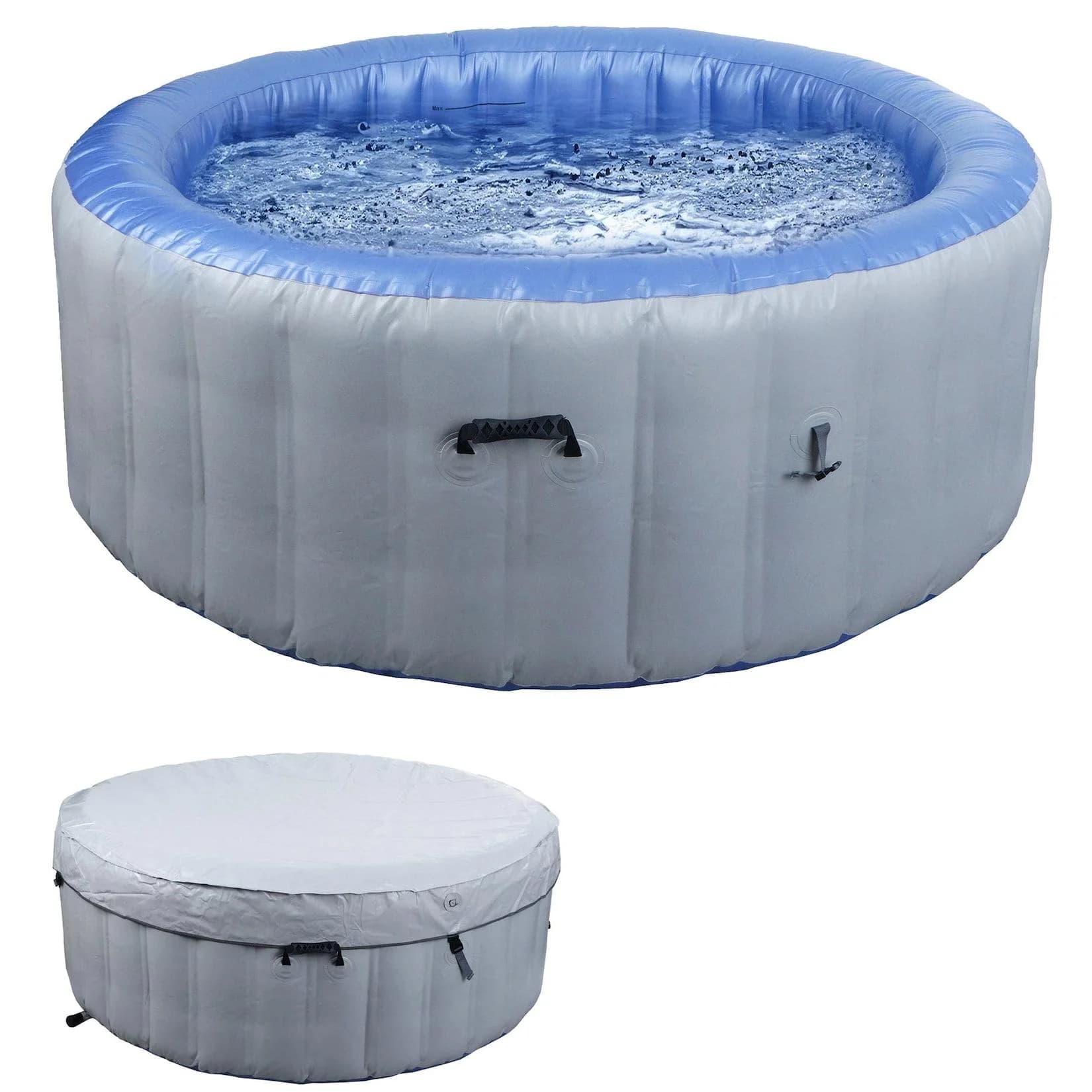 MCW-N97 Aufblasbarer Whirlpool 4 Personen grau-blau