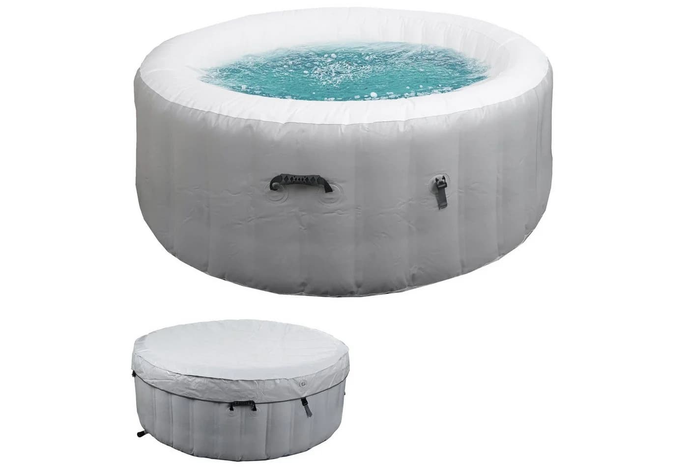 Whirlpool MCW-N97 aufblasbar 4 Personen rund 180cm grau-weiß - Bild 3